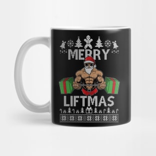 Merry Liftmas Christmas Xmas Fitmas Fitness Santa Holiday 5 Mug